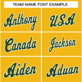 Custom Yellow Green-White Classic Style Crew neck T-Shirts Full Sublimated